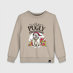 Детский свитшот Pugly Christmas