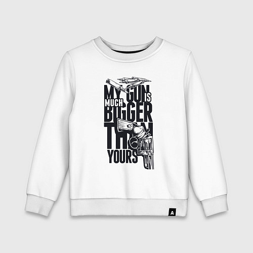 Детский свитшот BlackGun / Белый – фото 1