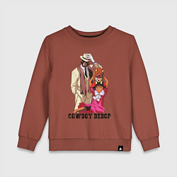 Свитшот хлопковый детский Jet Ein Ed, цвет: кирпичный