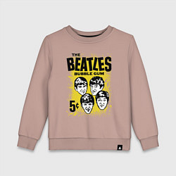 Свитшот хлопковый детский The Beatles bubble gum, цвет: пыльно-розовый