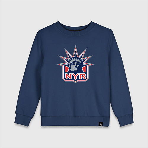 Детский свитшот Нью Йорк Рейнджерс New York Rangers / Тёмно-синий – фото 1