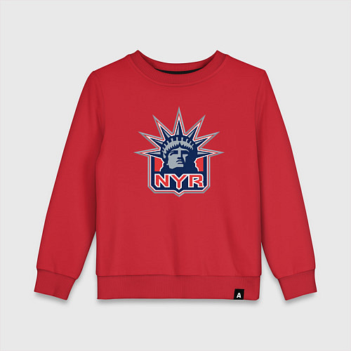 Детский свитшот Нью Йорк Рейнджерс New York Rangers / Красный – фото 1