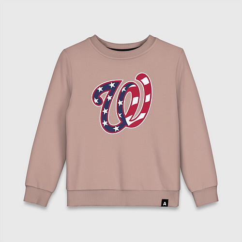 Детский свитшот Washington Nationals - baseball team / Пыльно-розовый – фото 1