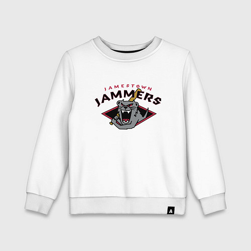 Детский свитшот Jamestown Jammers - baseball team / Белый – фото 1