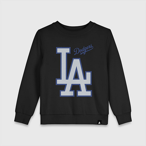 Детский свитшот Los Angeles Dodgers - baseball team / Черный – фото 1