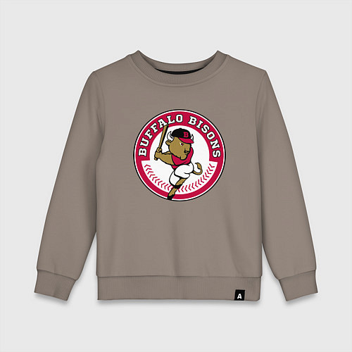 Детский свитшот Buffalo Bisons - baseball team / Утренний латте – фото 1