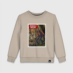 Свитшот хлопковый детский Poster State of Decay, цвет: миндальный