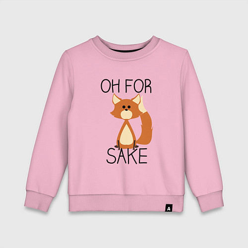 Детский свитшот OH FOR SAKE / Светло-розовый – фото 1