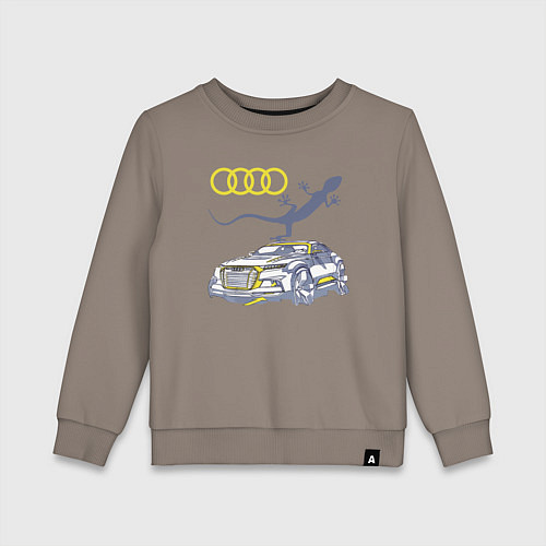 Детский свитшот Audi Quattro - зачётное точило! / Утренний латте – фото 1