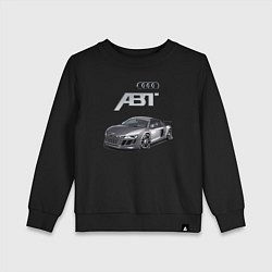 Свитшот хлопковый детский Audi TT ABT autotuning, цвет: черный