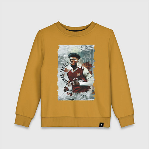 Детский свитшот Thomas Partey - Arsenal, England / Горчичный – фото 1