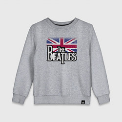 Свитшот хлопковый детский The Beatles Great Britain Битлз, цвет: меланж