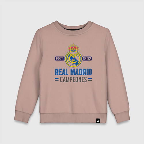Детский свитшот Real Madrid Реал Мадрид / Пыльно-розовый – фото 1