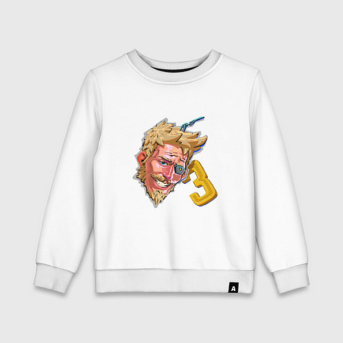Детский свитшот Улыбающийся Зейн / Белый – фото 1