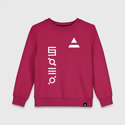 Детский свитшот 30 секунд до марса лого / Маджента – фото 1