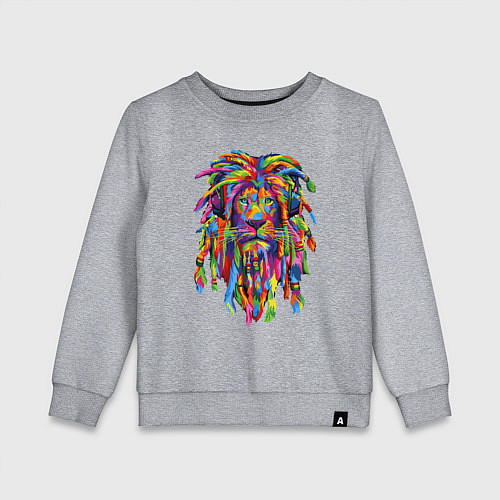 Детский свитшот Lion dreaD / Меланж – фото 1