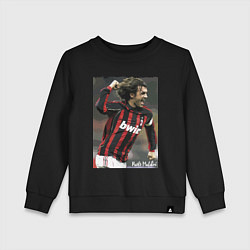 Свитшот хлопковый детский Paolo Cesare Maldini - Milan, цвет: черный