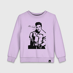 Свитшот хлопковый детский Elvis, цвет: лаванда