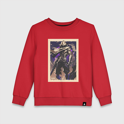 Детский свитшот Omen art / Красный – фото 1