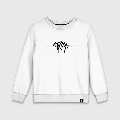 Детский свитшот Stray Logo / Белый – фото 1