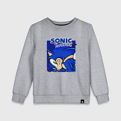 Свитшот хлопковый детский Sonic Adventure Sonic, цвет: меланж