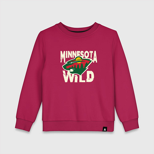 Детский свитшот Миннесота Уайлд, Minnesota Wild / Маджента – фото 1