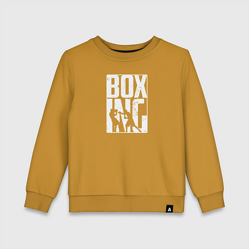 Детский свитшот Boxing бой / Горчичный – фото 1