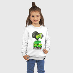 Свитшот хлопковый детский Plants vs Zombies Горохомёт, цвет: белый — фото 2