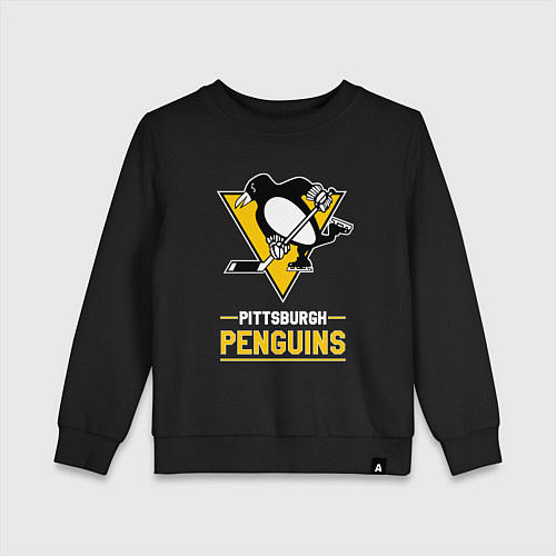 Детский свитшот Питтсбург Пингвинз , Pittsburgh Penguins / Черный – фото 1