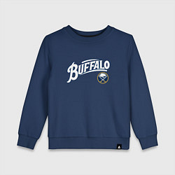 Свитшот хлопковый детский Баффало Сейберз , Buffalo Sabres, цвет: тёмно-синий