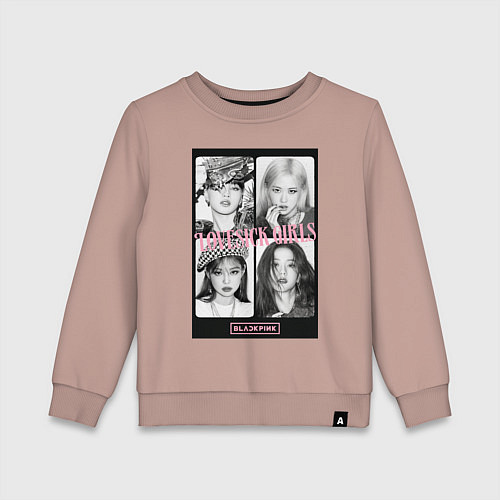 Детский свитшот Blackpink K-pop / Пыльно-розовый – фото 1