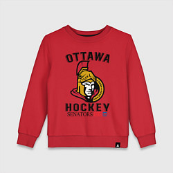 Свитшот хлопковый детский OTTAWA SENATORS ОТТАВА СЕНАТОРЗ, цвет: красный