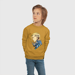 Свитшот хлопковый детский ДРАКЕН ТОКИЙСКИЕ МСТИТЕЛИ ТОСВА, цвет: горчичный — фото 2