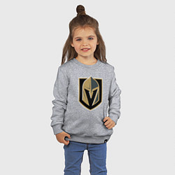 Свитшот хлопковый детский Vegas Golden Knights , Вегас Голден Найтс, цвет: меланж — фото 2
