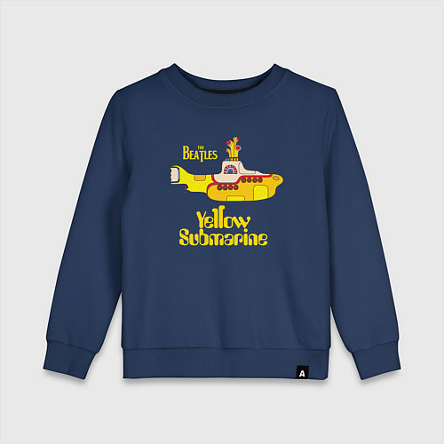 Детский свитшот On a Yellow Submarine / Тёмно-синий – фото 1