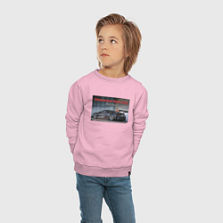 Свитшот хлопковый детский Honda GT3 Racing Team, цвет: светло-розовый — фото 2