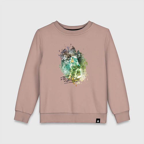 Детский свитшот Русская музыка / Пыльно-розовый – фото 1