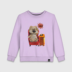 Свитшот хлопковый детский Говорящий Бен, цвет: лаванда