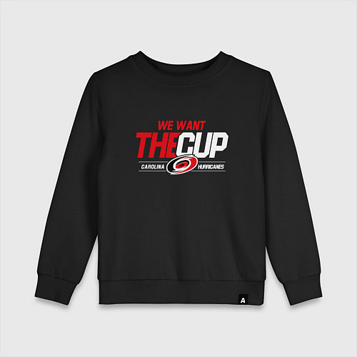 Детский свитшот Carolina Hurricanes we want the cup Каролина Харри / Черный – фото 1