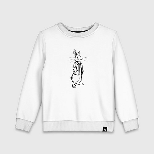 Детский свитшот Rabbit Piter / Белый – фото 1