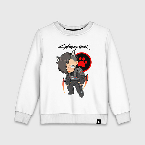 Детский свитшот Cyberpunk Vi Ви / Белый – фото 1