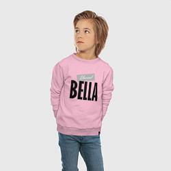 Свитшот хлопковый детский Unreal Bella, цвет: светло-розовый — фото 2