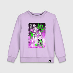 Свитшот хлопковый детский Инструктор и ученица, цвет: лаванда