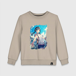 Свитшот хлопковый детский Добрая Хина, цвет: миндальный