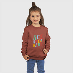 Свитшот хлопковый детский Ace Ace Baby, цвет: кирпичный — фото 2