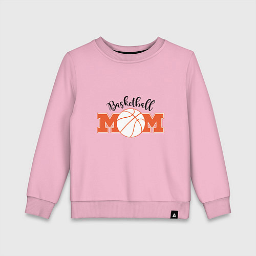 Детский свитшот Basketball Mom / Светло-розовый – фото 1