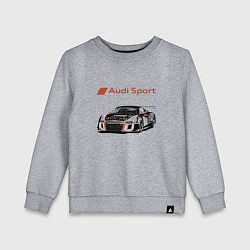 Свитшот хлопковый детский Audi Motorsport Racing team, цвет: меланж