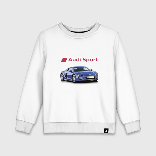 Детский свитшот Audi sport Racing / Белый – фото 1