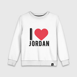 Детский свитшот I Love Jordan