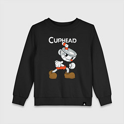 Детский свитшот Злая чашечка cuphead